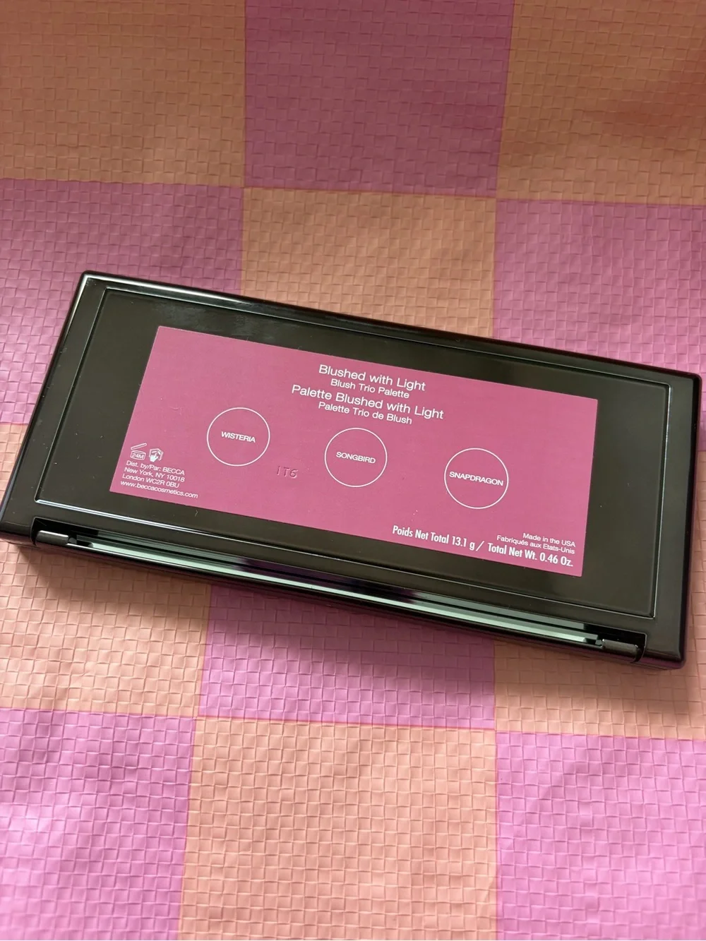 BECCA Trio Blush Palette in Peach, Pink & Rose